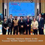 It was an honour for us to be part of the Yayasan MySDG Impact Conference 2025 at M Resort & Hotel, Kuala Lumpur, graced by  Her Majesty Raja Zarith Sofia, the Queen of Malaysia on 27th October 2025
With the theme “The Final Sprint: Accelerating Inclusive SDG Action in Malaysia,” the conference underscored the importance of collaboration across all sectors as we move closer to achieving the Sustainable Development Goals!
It was also an important milestone for us and as a recognition of our ongoing work with the Orang Asli communities, particularly in Chicken Farming (CF) and Syntropic Agroforestry (SA).
We were extremely proud to showcase our Moringa Chicken, a product that represents the spirit of sustainable farming, nutrition, and most importantly empowerment that connects the efforts of Orang Asli farmers with the vision of inclusive development for all.
Joining us at our booth is our farmer friend, Pak Jabar from Kg Jong, who represented the Jakun community in his traditional kulit kayu attire, a reminder that culture and sustainability grow strongest when rooted in identity!
Moments like this affirm our belief that progress is possible when communities, partners, and ideas come together with purpose. At Global Peace Foundation Malaysia, we remain committed to advancing the Sustainable Development Goals #SDG1 #SDG2 #SDG3 #SDG4 #SDG6 #SDG7 #SDG8 
Swipe through to catch the highlights!