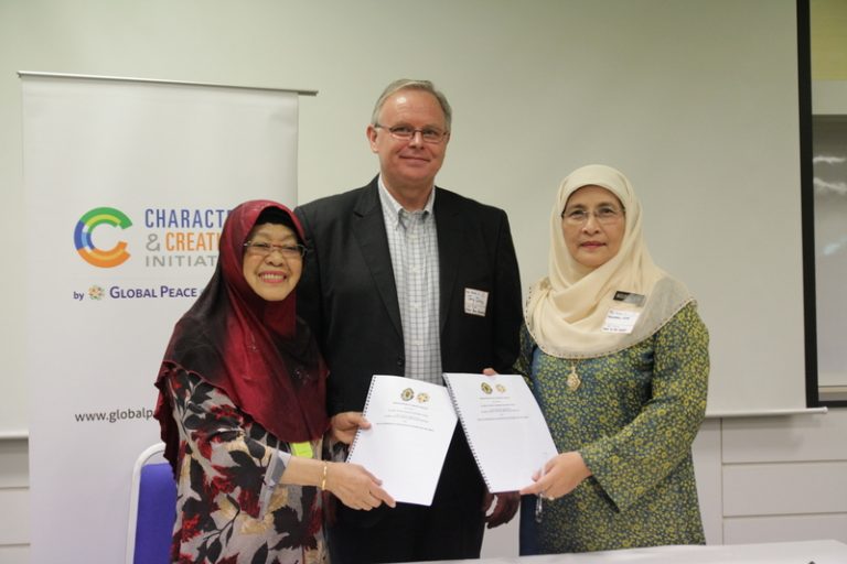 Tony Devine, Tan Sri Zaleha, Character & Creativity Initiative