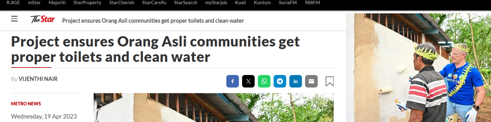 Safe water safe communities